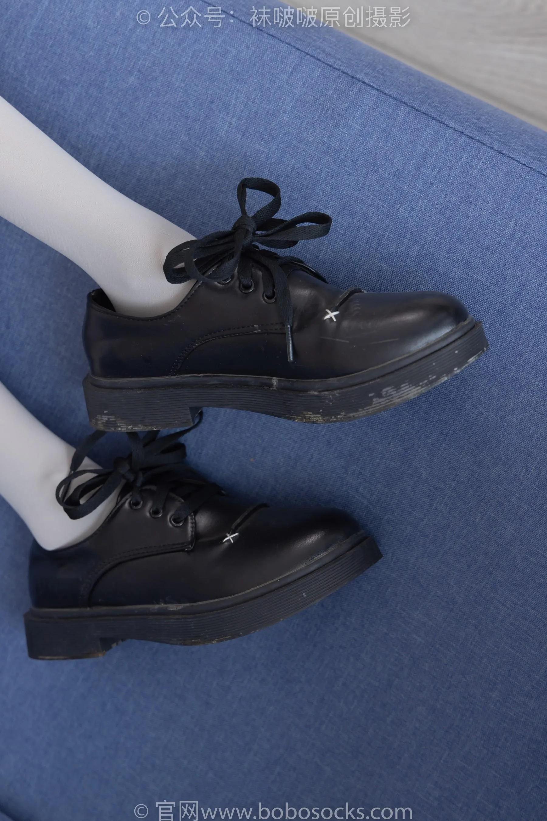[BoBoSocks袜啵啵]NO.213 稚予-黑皮鞋、厚灰丝 [87P]插图3